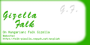 gizella falk business card